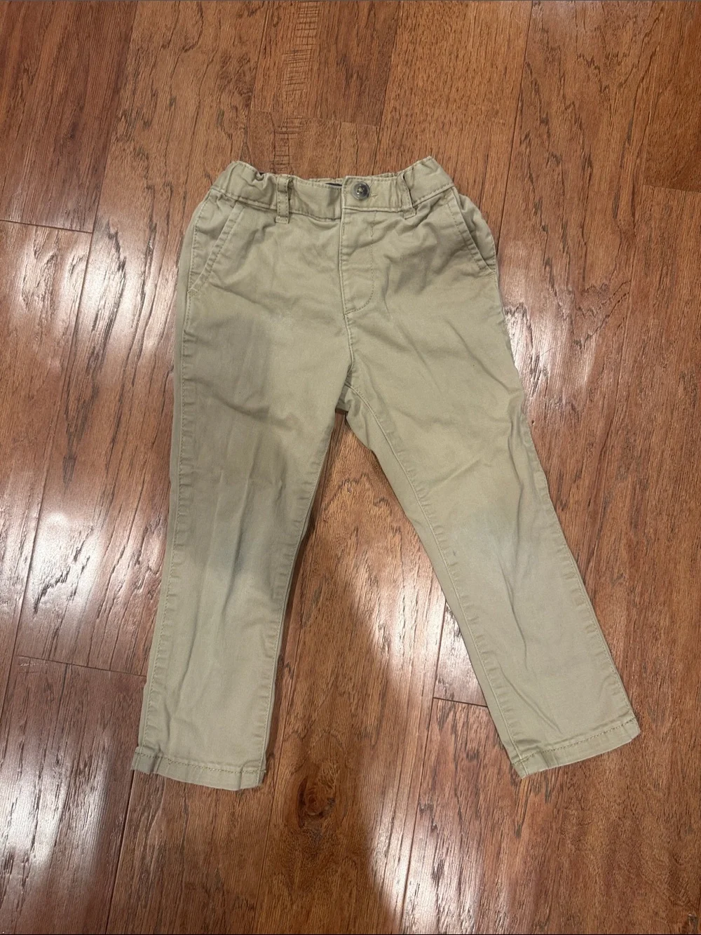 The Children's Place Light Khaki Pull-On Twill Pants